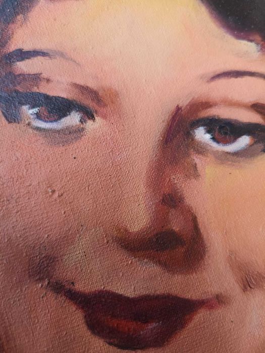 Tablou vechi nud feminin – ulei pe pânză – semnat N. Narotti
