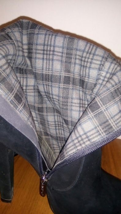 Сапоги Баскони замшевые