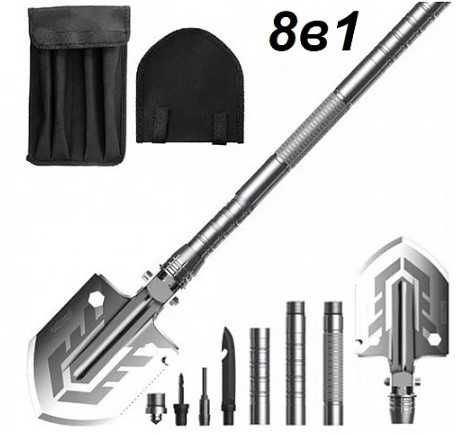 Мултифункционална лопата 16в1 брадва, кирка, отвертка, нож, трион