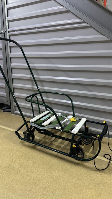 Санки с выдвижными колёсами