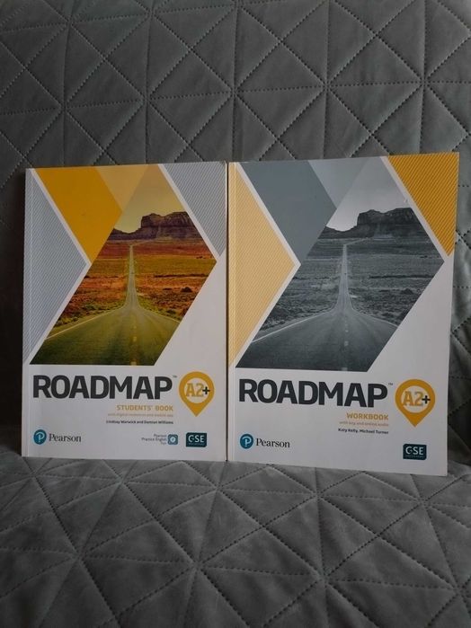 Комплект от учебник и учебна тетрадка по английски език Roadmap A2+