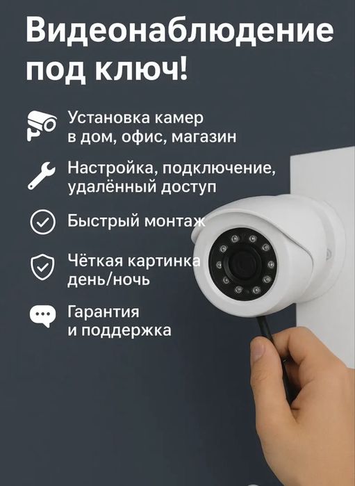 установка камервидеонаблюдение