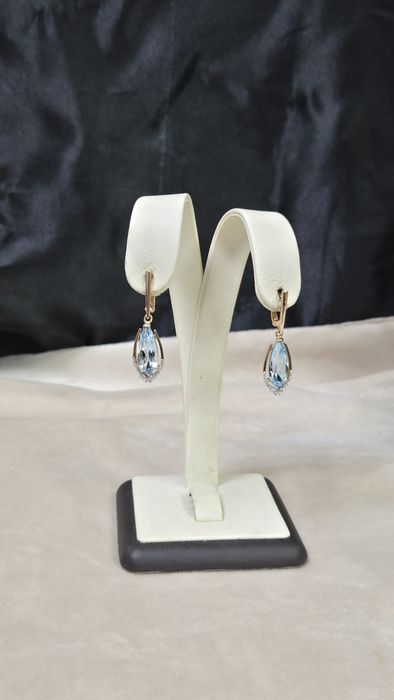 Серьги из красного золото