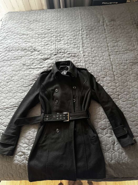 Черно дамско палто