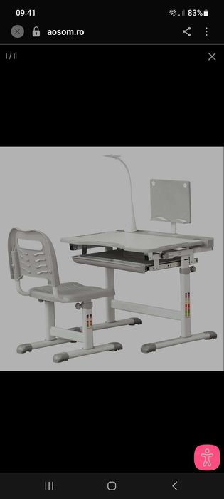 Set birou si scaun pentru copii ( 6-12 ani)