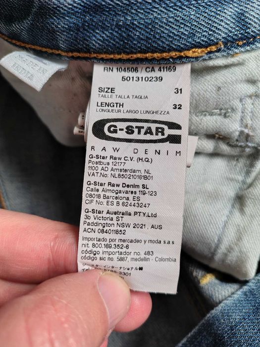 Blugi G-Star RAW Arc 3D style faded blue wash, Size 31x32