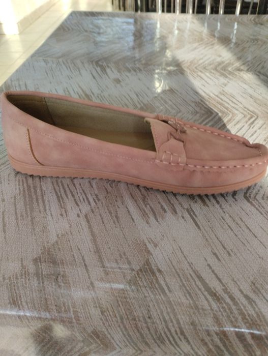 Женские мокасины из нубука