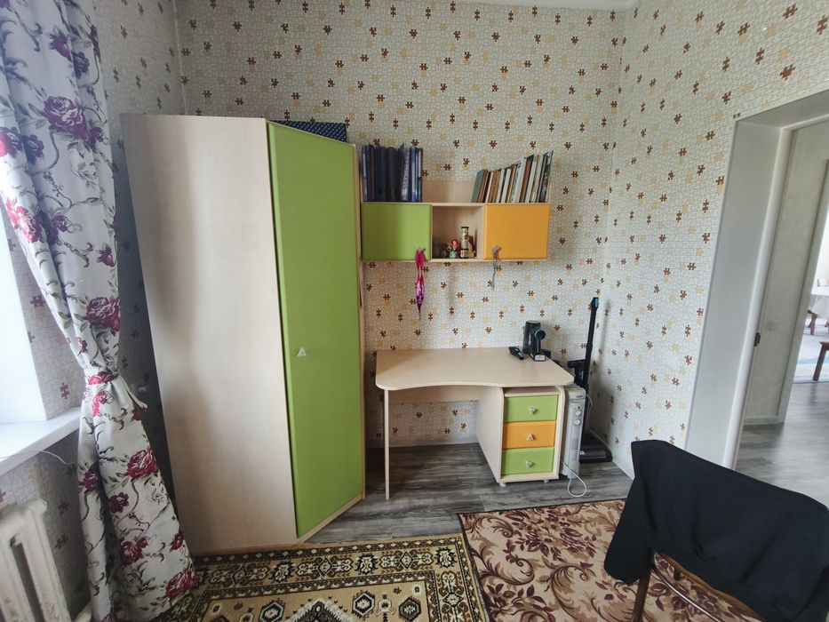 Детский гарнитур 3 предмета — зелёно-жёлтый