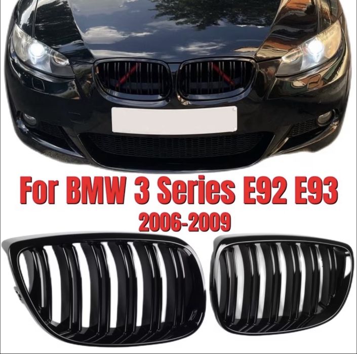 Двойни Бъбреци Решетки Черен Гланц BMW E90 E91 E92 F30 преди фейс/фейс