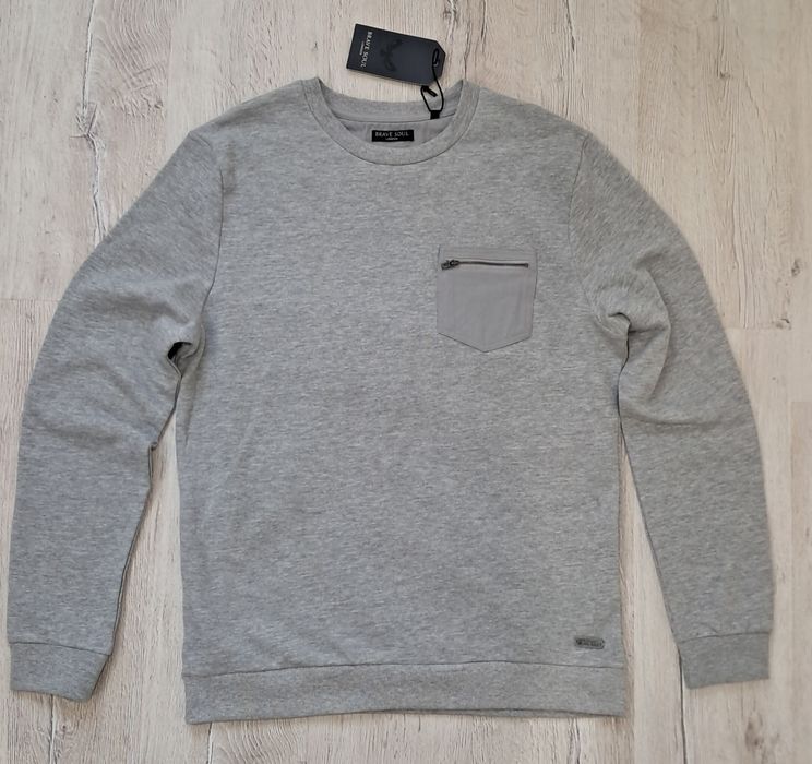 Мъжки ватиран пуловер "Brave soul" - S, M, L и XL