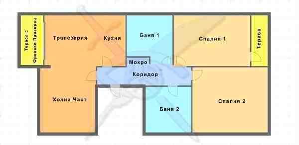 Тристаен Апартамент в Бургас! 104968