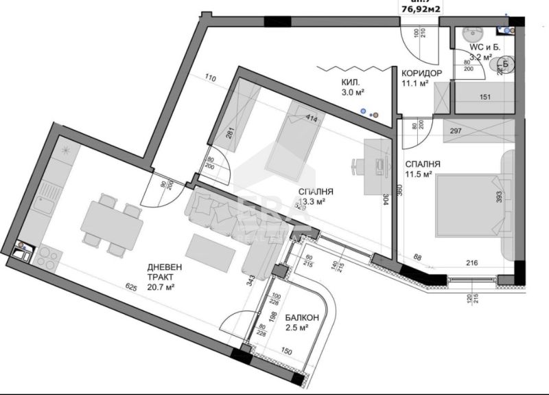 Продава се Тристаен апартамент в Варна, Владислав Варненчик - 89 кв.м за 1685 €/кв.м - Снимка #8