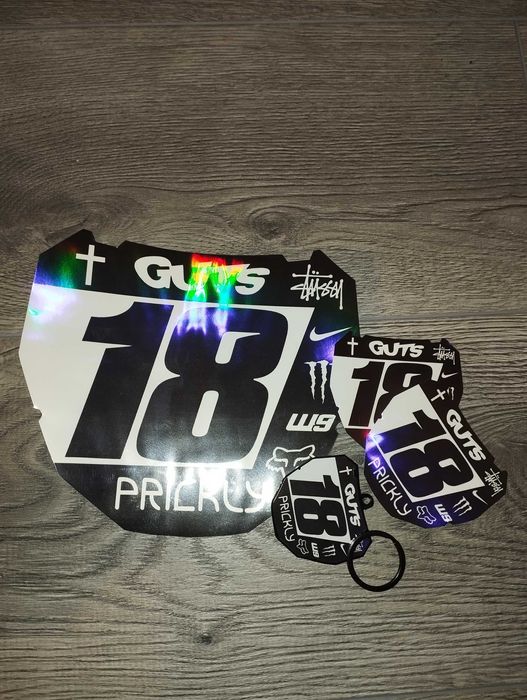 CUSTOM ODI Plate Stickers за SurRon, Talaria или downhill колела.