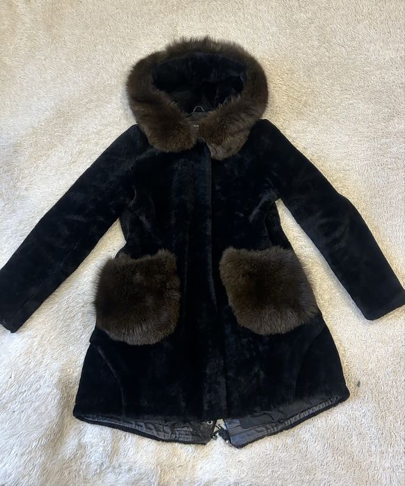 Шуба дубленка овчина натуральный теплый в идеальном состоянии 42р