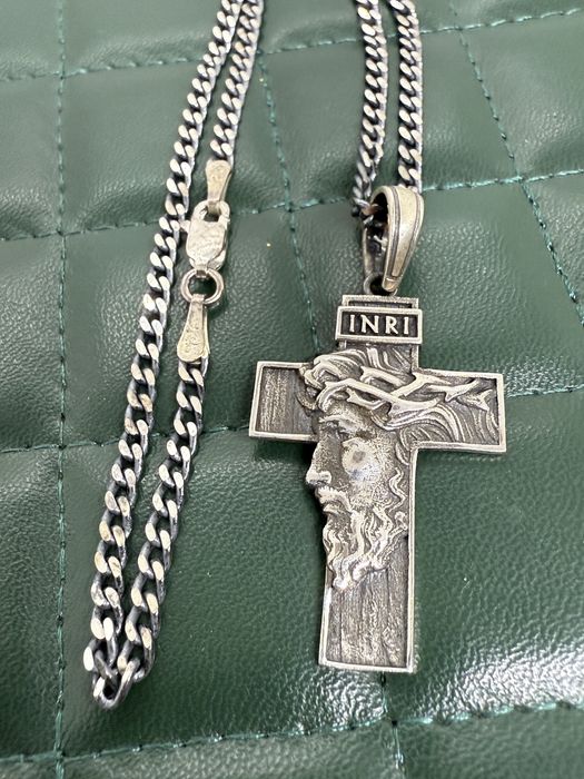 Lanț argint și cruce argint