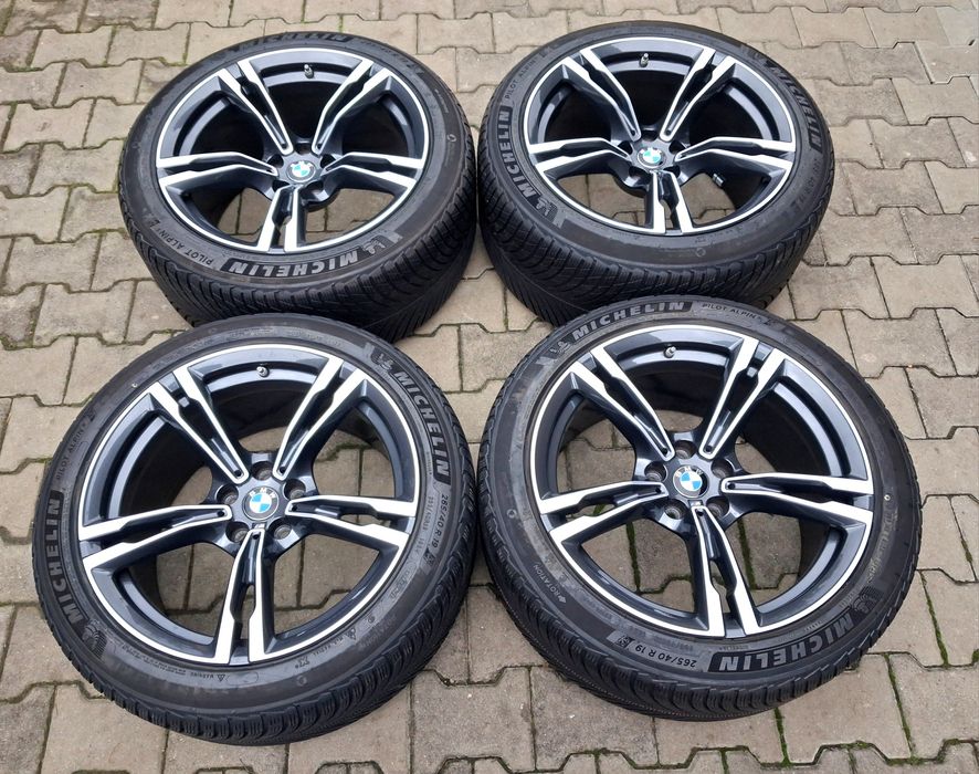 Jante BMW M pe 19 Diamond Cut 8 G14 G15 5 G30 3G20 anvelope vara roti jenti