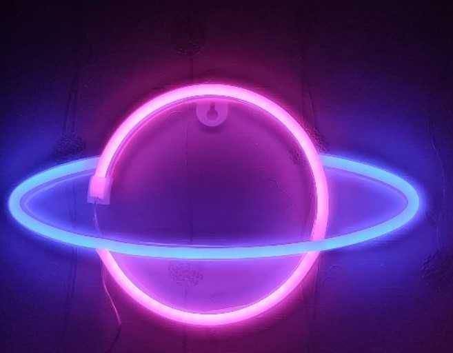 Decor LED Neon Night Light - planet si alien