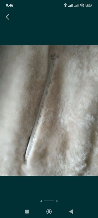 Шуба мутон с норкой