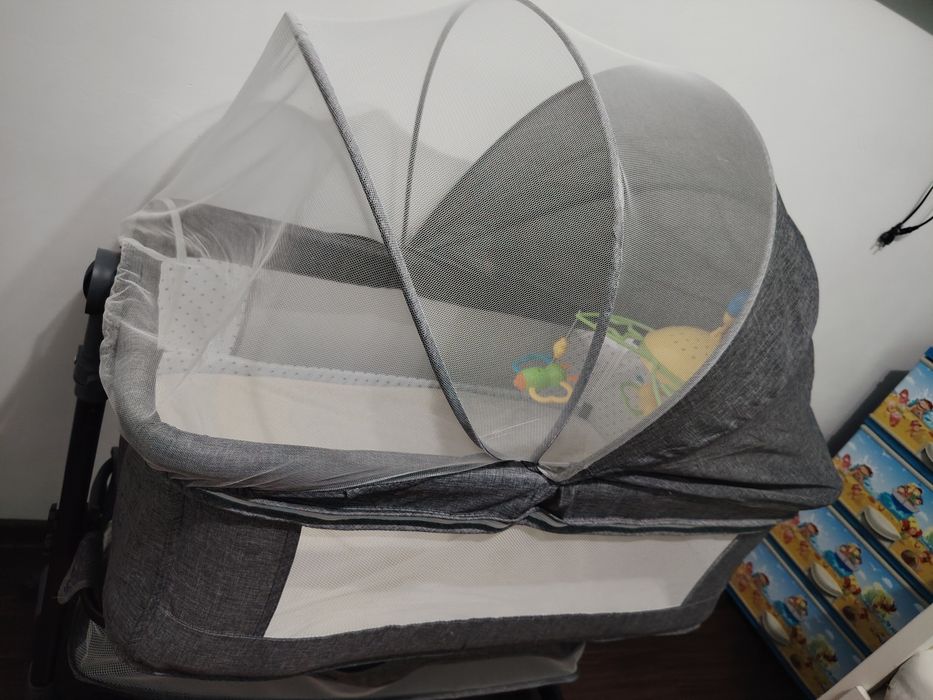 Pătuț co-sleping reglabil pentru bebelusi (foarte util pentru bebe cu reflux)