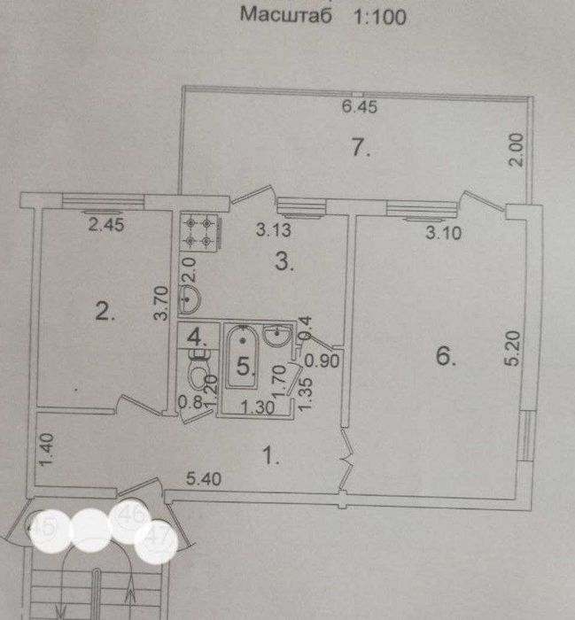 Продается квартира в Яшнабадском районе Авиасозлар-1, 2х комнат 2-этаж