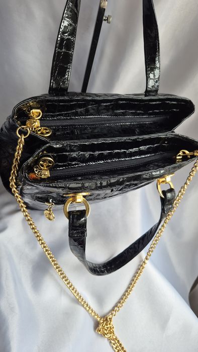 Geanta piele lacuita Nicoli