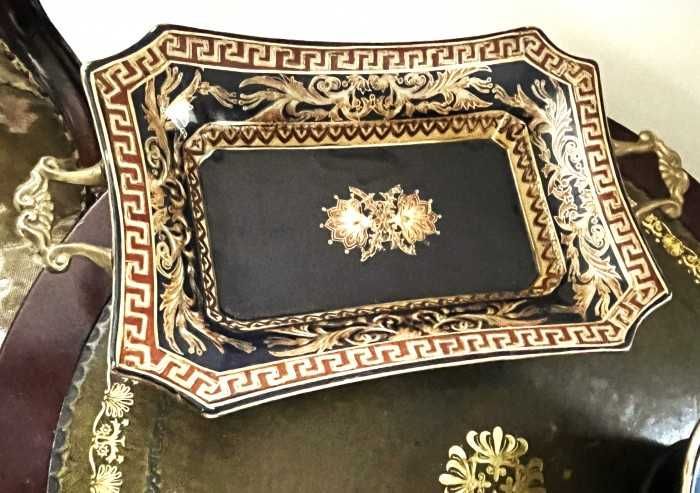 Impozante centre masa stil Sevres-bronz-craquelle-Franta