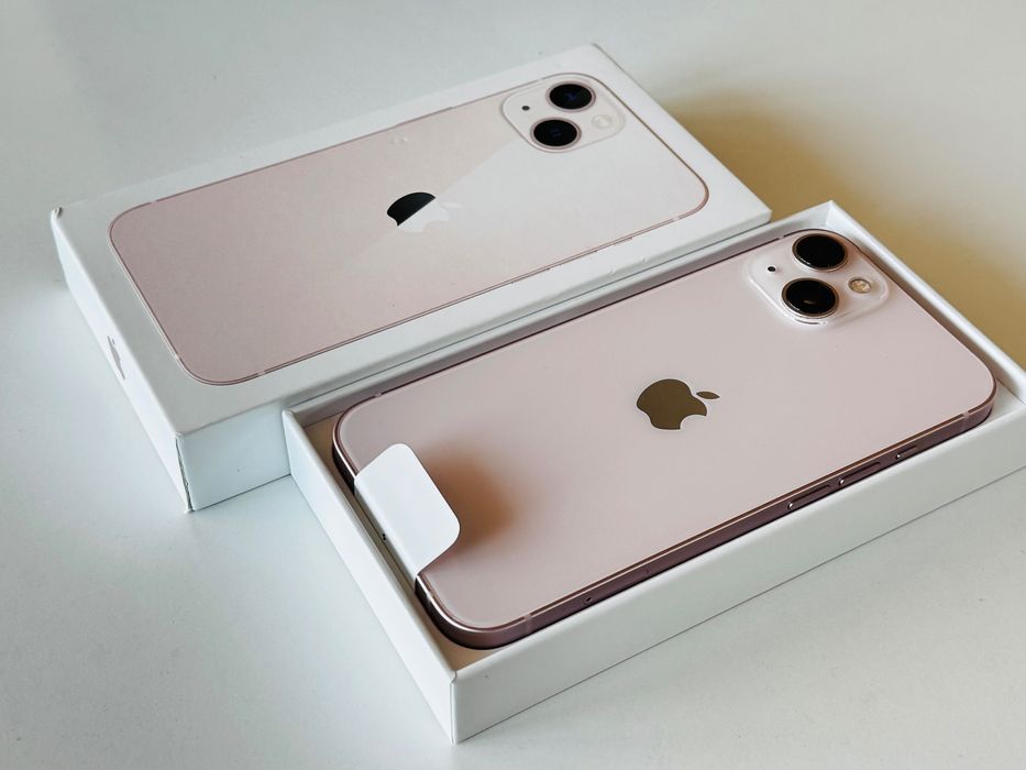 НОВ! Iphone 13 256GB Pink 100% Батерия! Гаранция 6 месеца