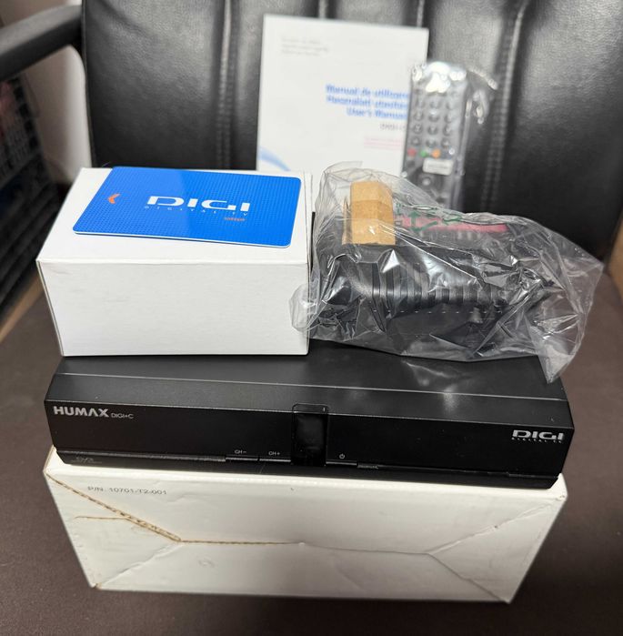 Decodor digi humax nou la cutie cu cartela decodor digi humax reciver ...