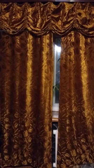 Шторы велюр с ламбрекеном и тюль 3 300 м