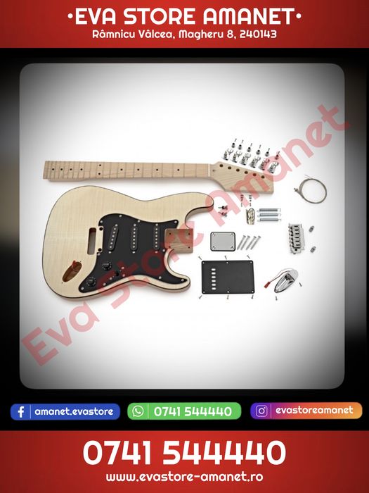 Chitara electrica Guitarworks Duo-Cutaway DIY Electric Guitar Kit Pro