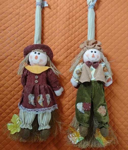 Pereche de papusi handmade din materiale ecologice 88 cm