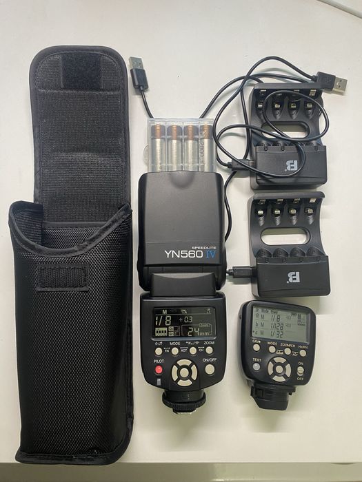 Вспышка Yongnuo YN560IV и Синхронизатор YN560TX для Canon, Nikon, Sony