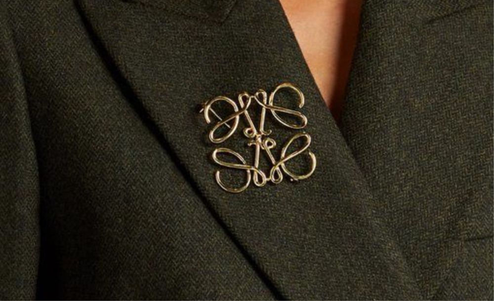 Златиста дамска Брошка