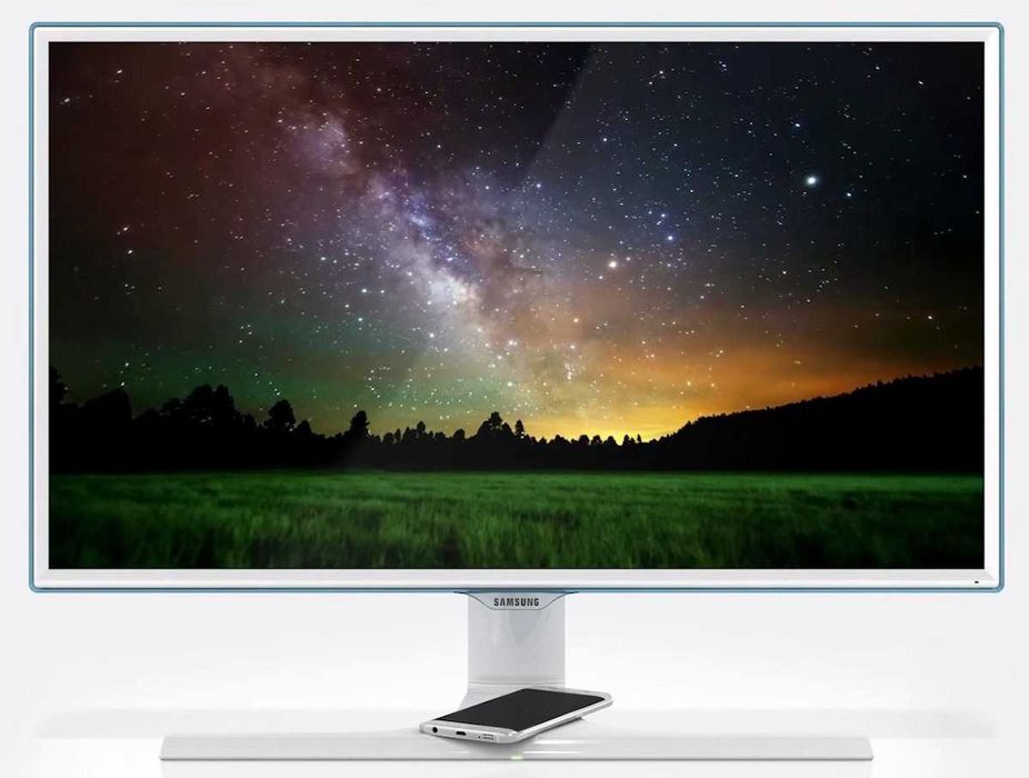 монитор 27" samsung со встроенной зарядкой телефона