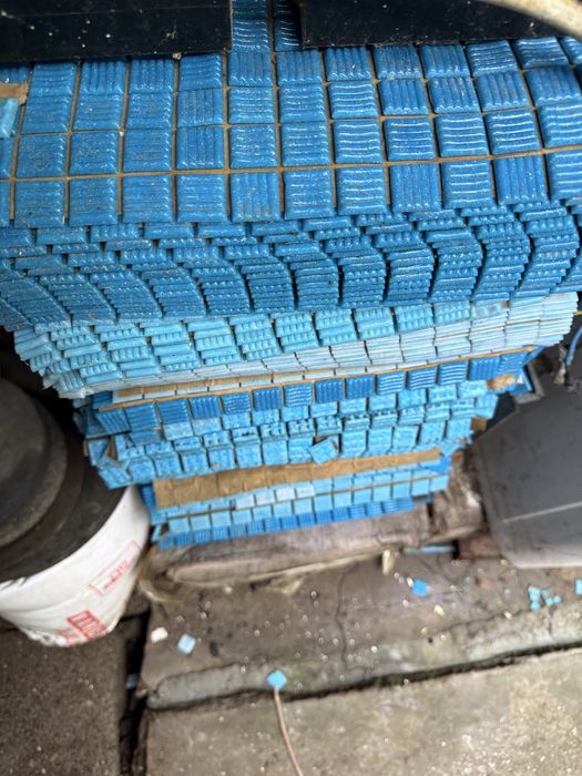 Mozaic albastru piscina