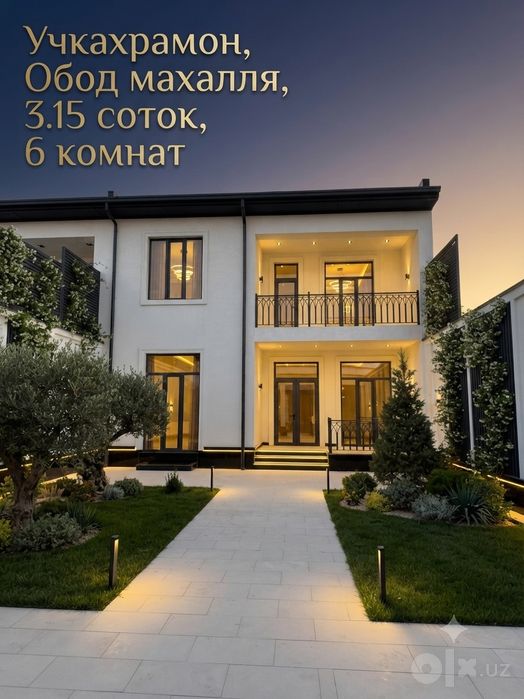 Продаётся новый современный дом 300 м² 3.15 сот Уч Кахрамон махалля