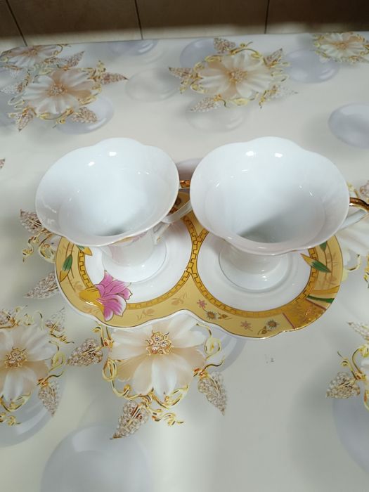 Чашки  дуэт для чая кофе