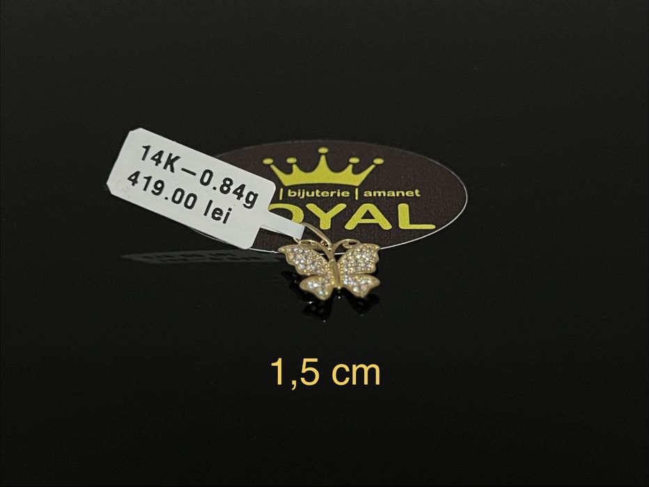 Bijuteria Royal CB : Pandant aur nou 14k 0,84gr