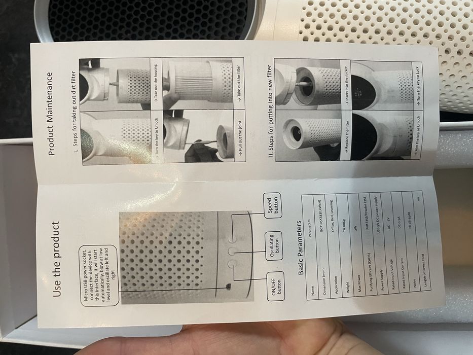 Purificator de aer portabil