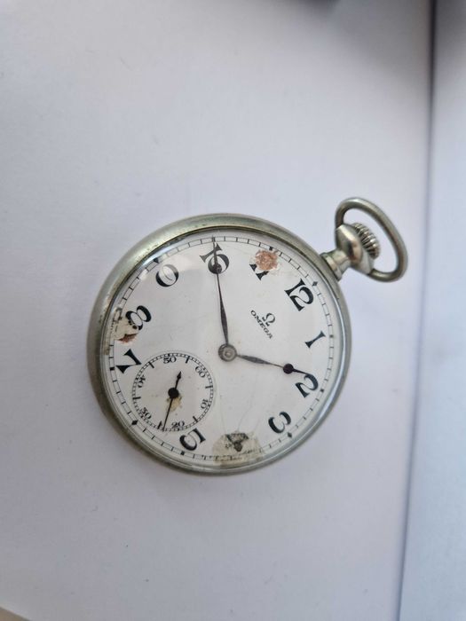 Ceas Omega de Buzunar Carcasa Nickel -Mecanic.