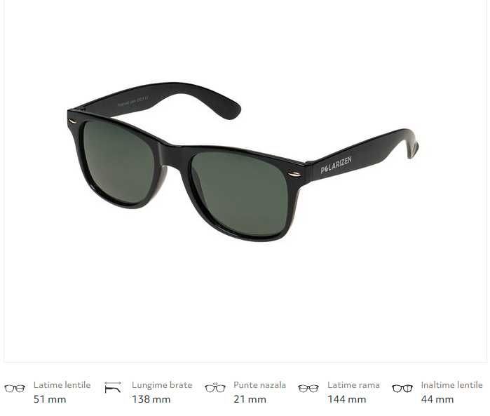 Ochelari de soare polarizati Polarizen - Unisex, stil RayBan Wayfarer