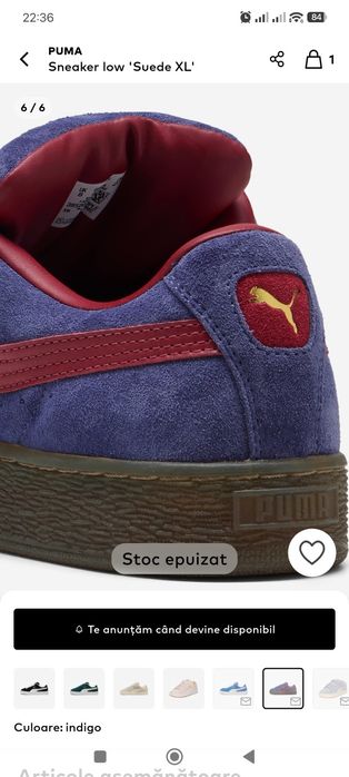 Puma suede xl albastru