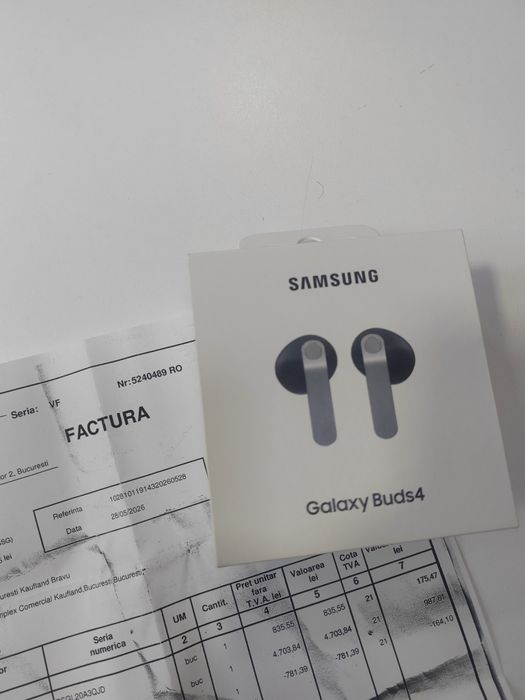 Samsung Galaxy Buds 4 Black - Noi - Garantie - Magazin Cashgen