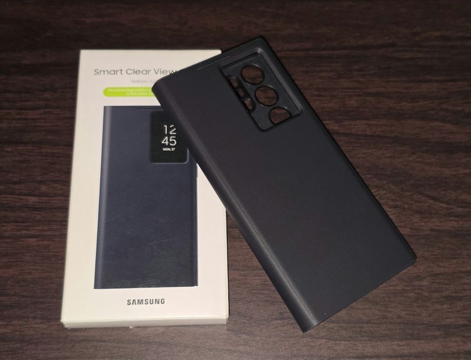 Husa flip smart activa originala Samsung Smart Clear View Cover Galaxy S22 Ultra S908