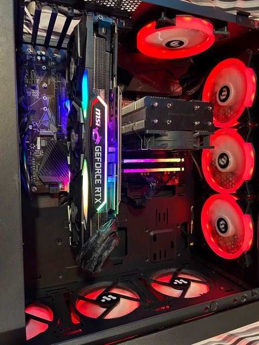 Геймърски Ryzen 7 5800X/RTX 2080 Super 8gb/16gb рам/Nvme+SSD 2tb/Top RGB