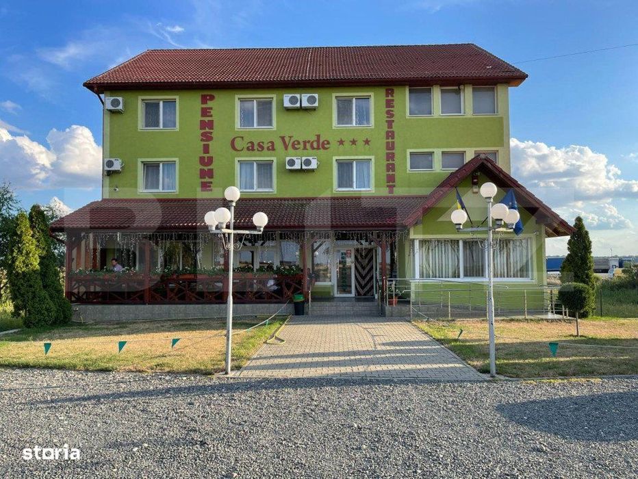 Afacere la cheie! Pensiune cu restaurant la DN7, 22 camere, teren 1000