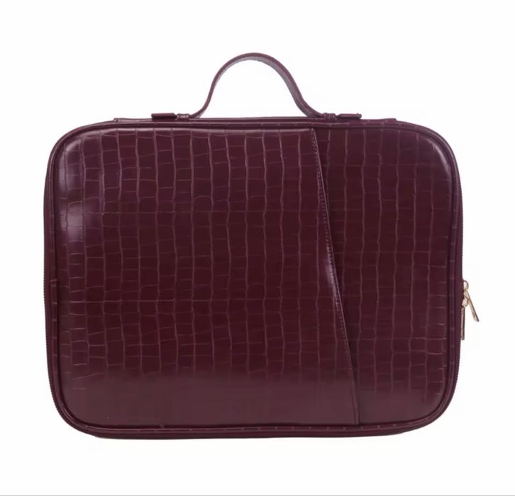 Кожена дамска чанта за лаптоп и документи