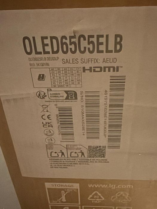 Televizor OLED Evo Smart LG 65C5ELB, Ultra HD 4K, HDR, 164cm