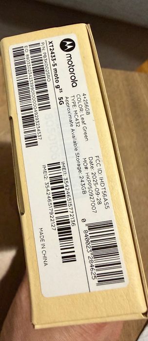 Запечатан Motorola Moto g35, 256GB , 4 RAM, 5G, Leaf Green
