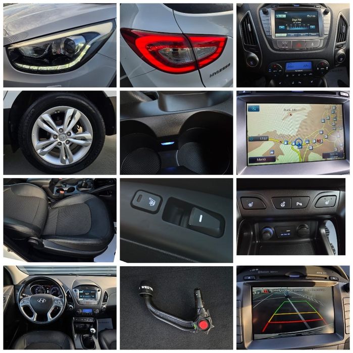 Hyundai IX35 Facelift/ 2.0 GDI / Benzină / 166 Cp / Bixenon / Led / Cameră / Navi/ Park Assist / Banchete Încalzite/ Cârlig / Manuală 6+1 / Alb / 2015